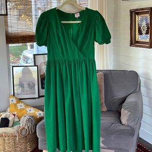 Lisa Says Gah Green Midi Dress
